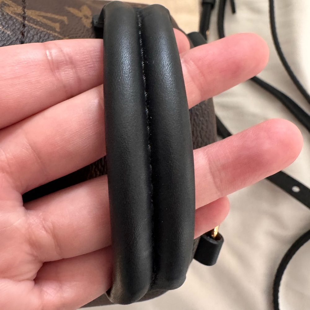 Like NEW Authentic Louis Vuitton monogram palm springs mini backpack crossbody - Picture 10 of 12